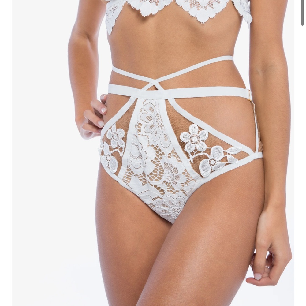 NWT For Love and Lemons Ruby Cross Front Panty New w/tags